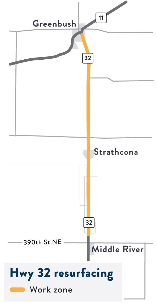 Highway 32 overview map