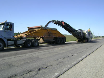 Milling the road