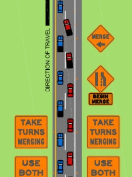 Zipper merge