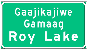 Dakota or Ojibwe language signing example